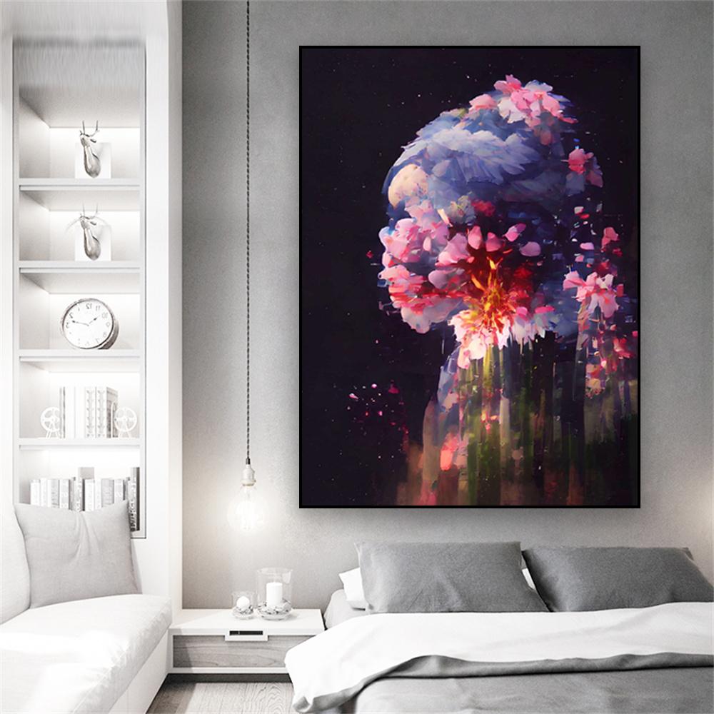 

Абстрактний квітковий портрет Плакат Мона Ліза Принти Класичний олійний живопис Еонардо Да Вінчі Картина на полотні Домашня кімната Галерея Декор 21x30 No Frame