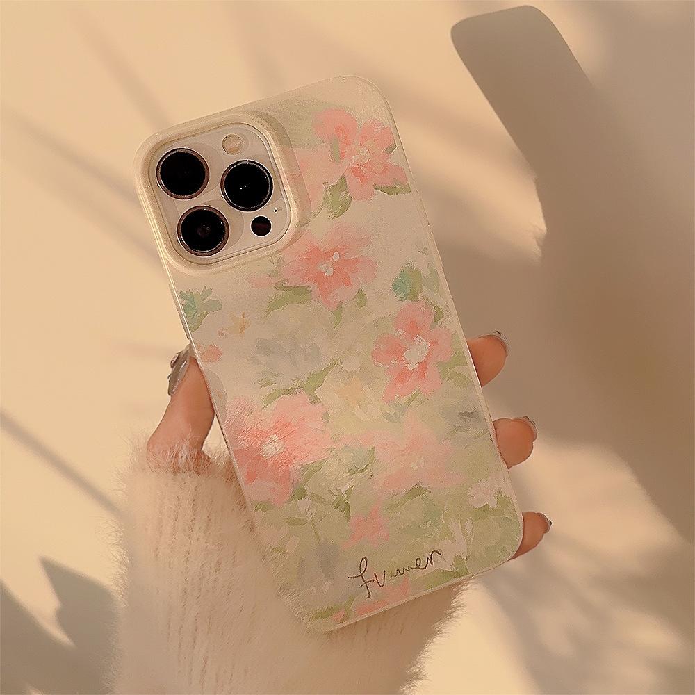 Garden Iphone15 Mobile Phone Case 14 Literary 16pro Silicone Max Suitable for 1112 Gentle
