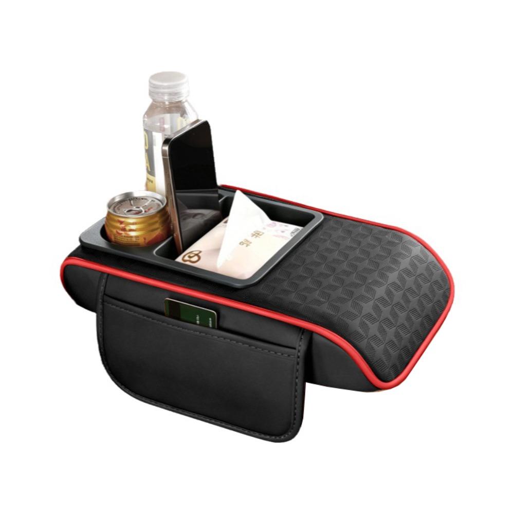 Multifunctional Car Armrest Storage Box Heightened Car Elbow Support Pad  All-Season Use