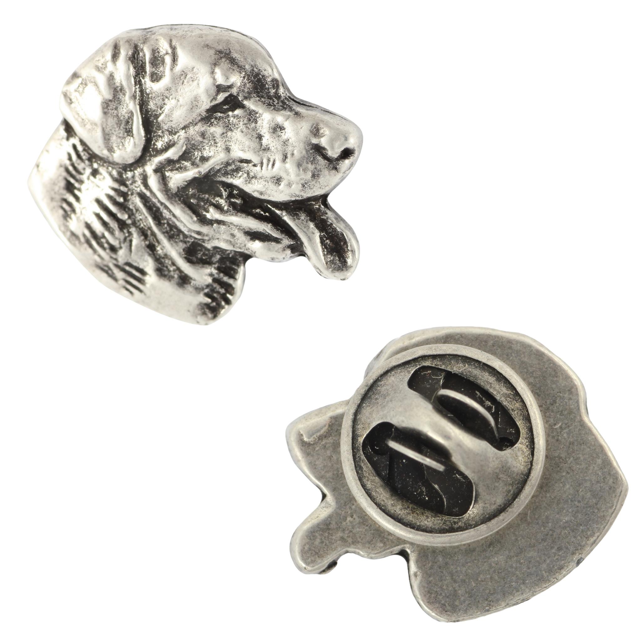 

Rottweiler, Rott, Rottie II - Silver-plated dog brooch, elegant pin, jacket lapel decoration by Art-Dog brand срібний