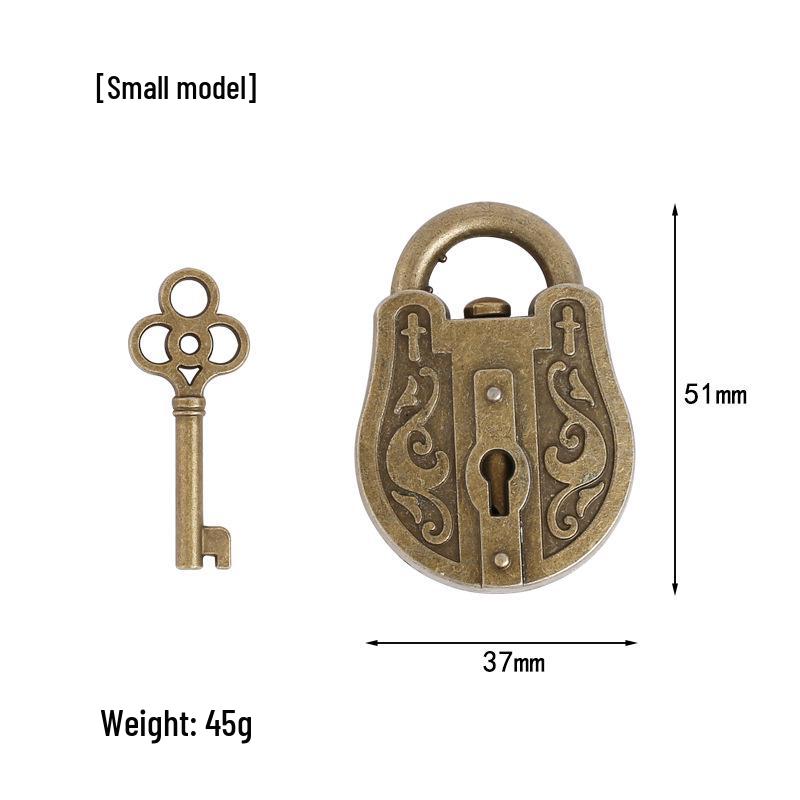 Kleine Kongming-Schloss-Puzzle-Spielzeug aus Zinklegierung - Luban-Schlossring-Puzzle-Lösung