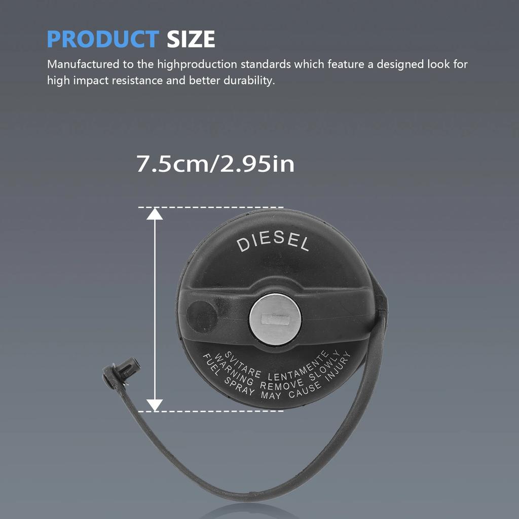 Diesel Fuel Tank Cap with 2 Keys For Fiat Lancia Alfa 71802900