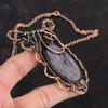 Charoite Necklace Copper Wire Wrapped Adjustable Chain Necklace Gemstone Necklace Copper Wire Wrap Jewelry Handmade Necklace Gifts For Women
