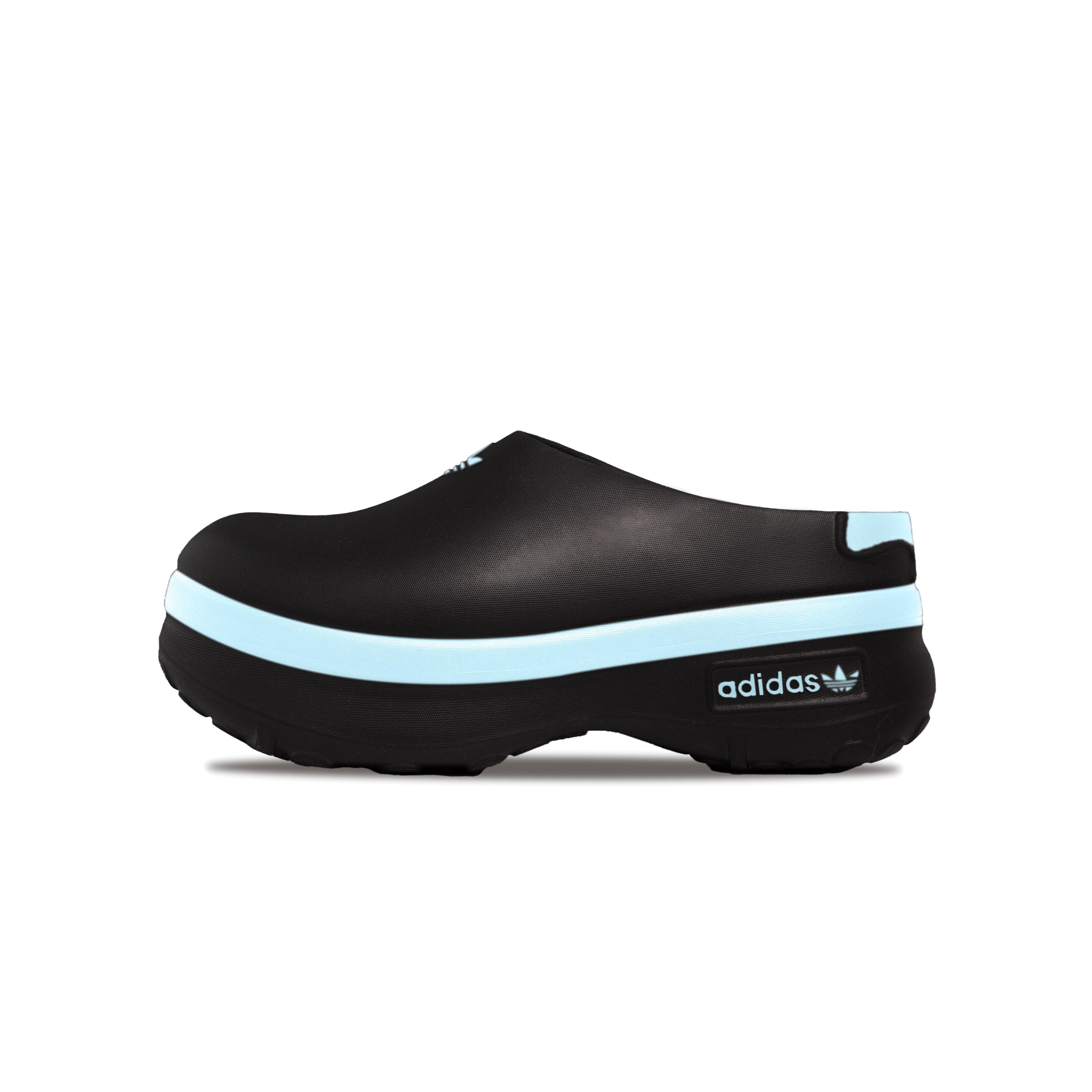 

Adidas Originals AdiFOM Stan Smith Mule Slip Resistant Closed Toe Slippers Women s Black Blue IE4626(Team635-) 40½
