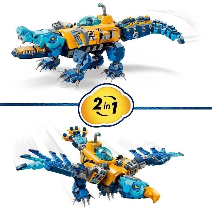 LEGO DREAMZzz 71512 Le Sous-Marin Crocodile - Jouet de Construction 2-en-1 dès 8 ans
