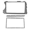 Double Din Stereo Car Radio Fascia CD Plate Panel Trim Double 2 Din Frame Kit For SSANG YONG Actyon Kyron 2005-2011 (Left Wheel)