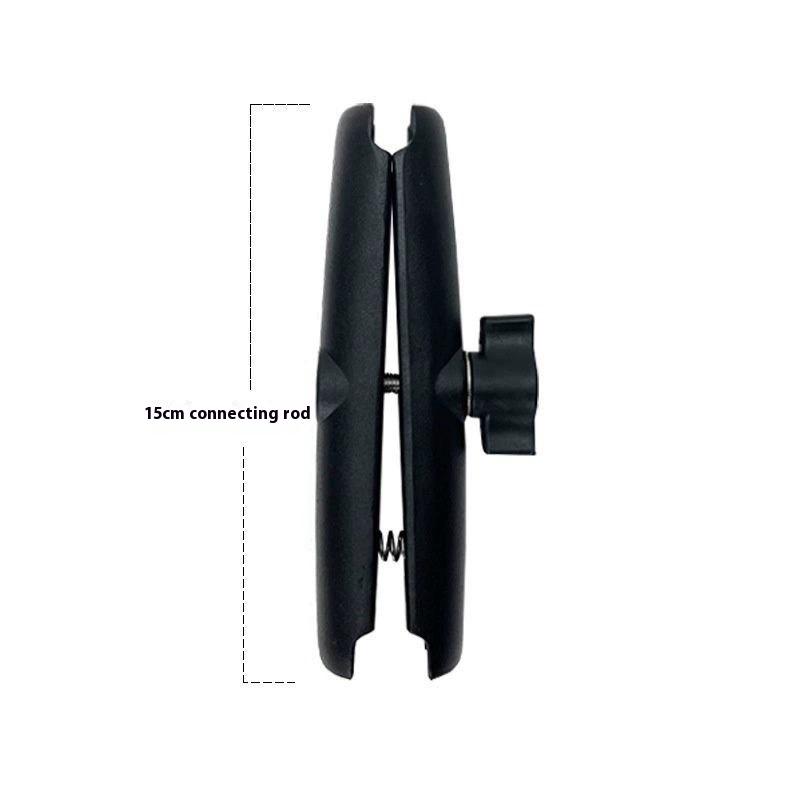 1 Piece 1" Ball Head Mount Adapter Pole Double Socket Arm Aluminum Alloy For Ram Mounts 6/9/15Cm Lights Camera Extension Holder