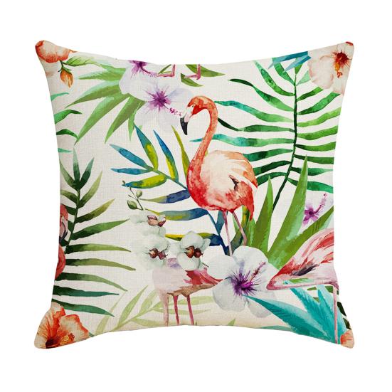 Federa Cuscino con Stampa Floreale, Copricuscino Traspirante per Tutte le Stagioni, Federa Cuscino con Design Botanico Nordico Tropicale, Morbida Custodia Decorativa per Cuscino per Divano Letto Sedia