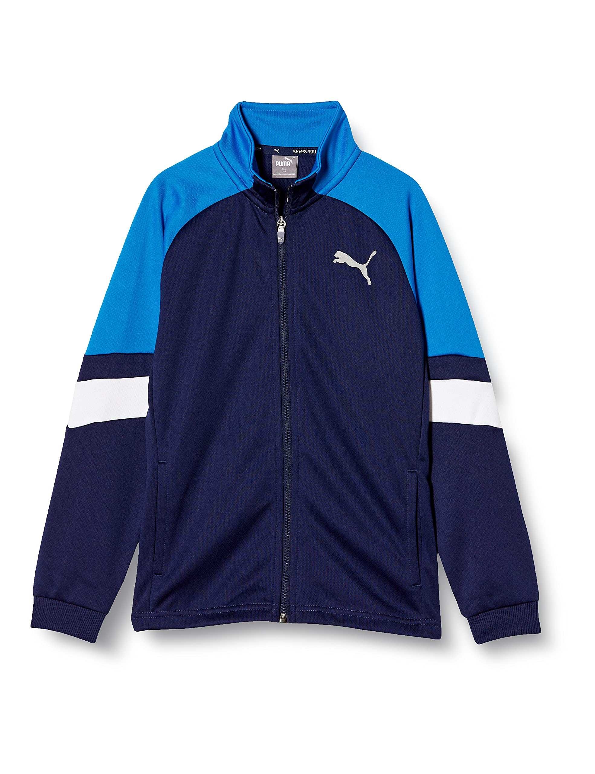 

PUMA ACTIVE SPORTS Training Jacket 846095 2021 Peacoat Size 150 Kids Boys, Fall/Winter (06)