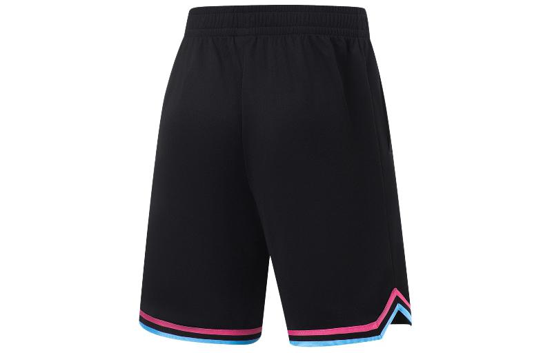 Li Ning Casual Shorts Men's Black Azalea Pink AAPU209-2
