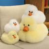 Flauschige Enten-Stofftiere Niedliche Bauernhoftiere Weiße Gelbe Enten-Stofftiere Puppen Geschenk Heimdeko