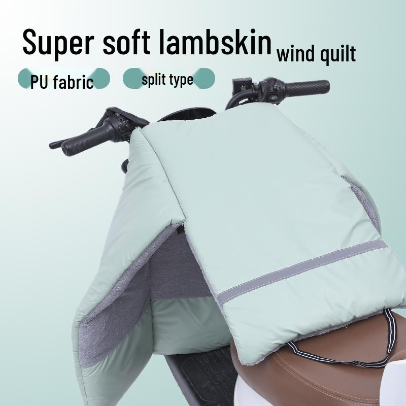 

Windproof PU Leather Winter Cover for Electric Bikes & Motorcycles Two-Piece Set