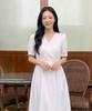 Roem Cotton Eyelet Long Dress Rmowg25R14