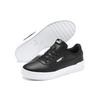 Puma Leather Slip Resistant Lightweight Low Top Skate Shoes Women Sneakers Black White 370325-22