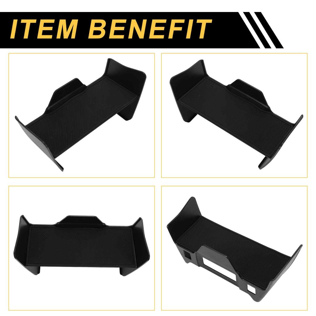 FUELHOOD Center Console Armrest Organizer Tray for Toyota Harrier 80 Armrest Insert Storage Black Series, Tray, Box, ABS,