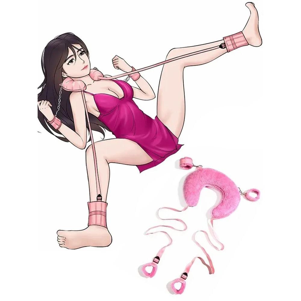 Bondage Kit  Restraints Fetish Erotic Sex Toys For Couples Women Bandage Slave Collars Obedience Handcuffs Master Adult Game