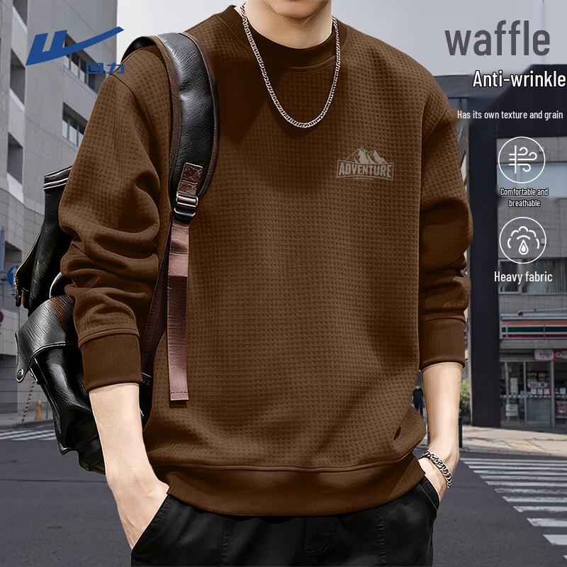 Warrior Unisex Heavy Waffle Knit Pullover Sweatshirt M