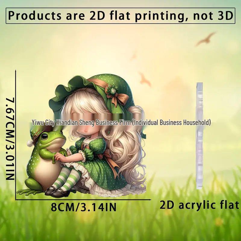 

Акриловый брелок для ключей в виде эльфа и подвеска для украшения дома Standard
