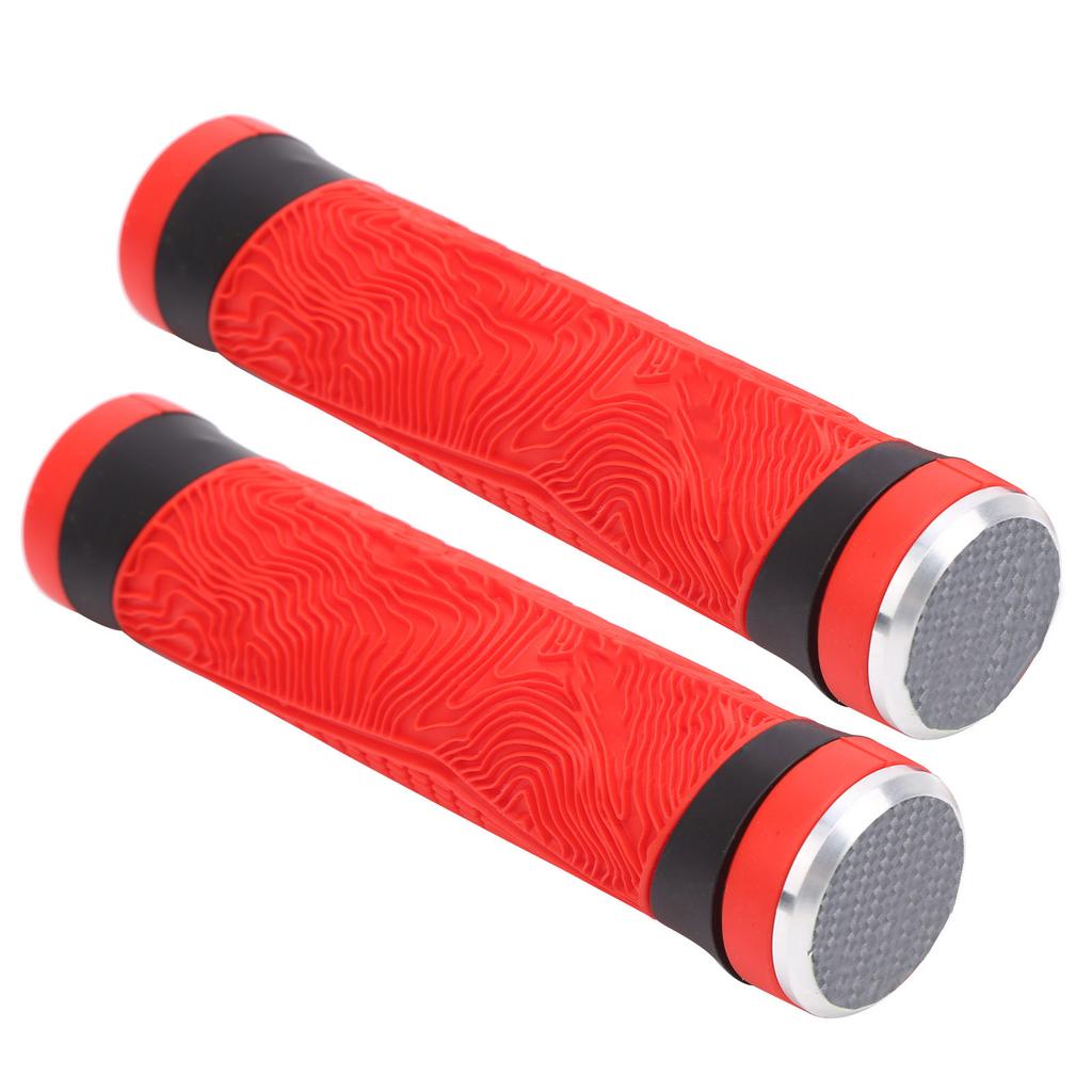 GUB Anti Skid Bicycle Handlebar Cover Silicone Handlebar End Caps Cycling Accessory(Red )