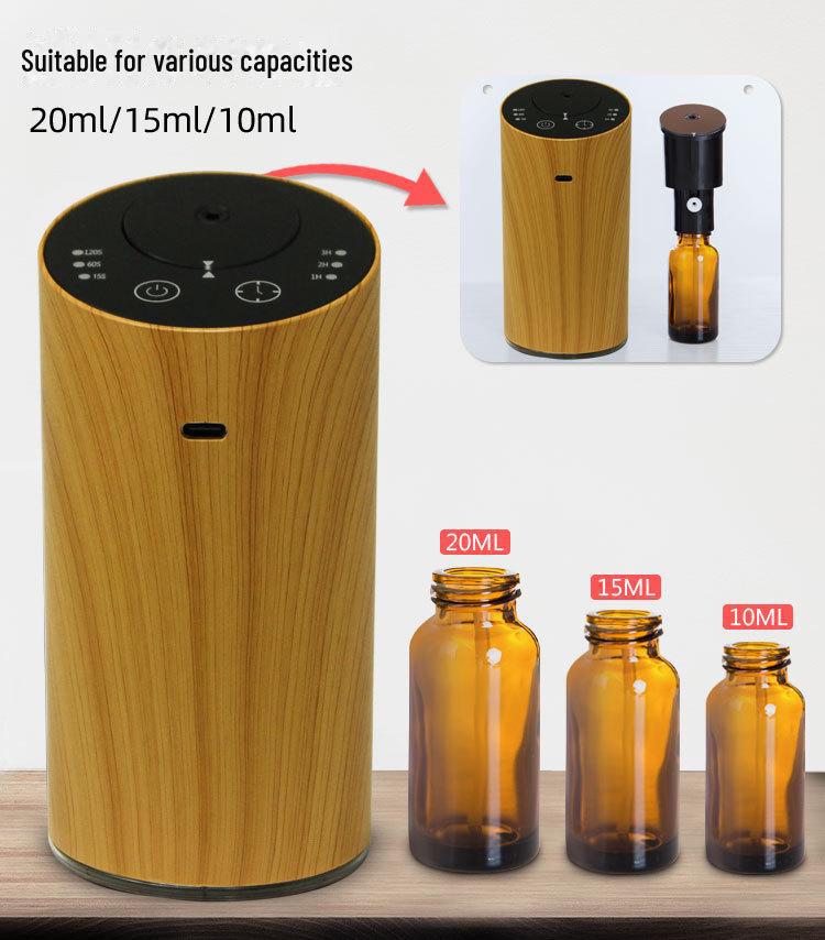 Kreativer Aromadiffusor mit Holzmaserung für Büro, Auto oder Zuhause