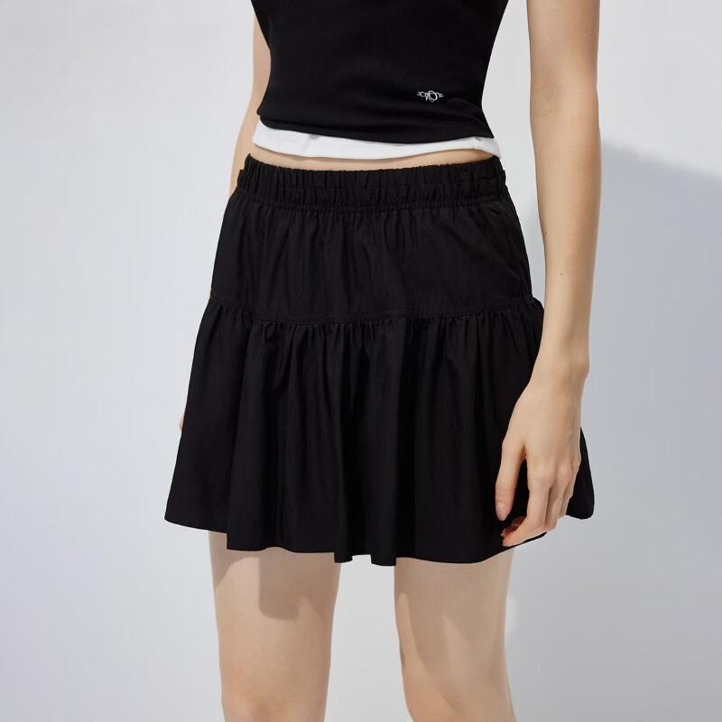 ONLY Women's Pleated A-Line Mini Skirt