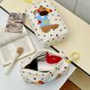 Zipper Travel Toilet Bag Large Capacity Skincare Storage Bag Cartoon Puppy Cosmetic Bag  Stationery