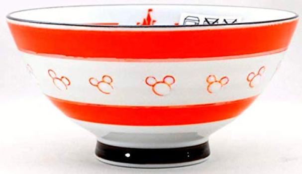 Disney Resort Exclusive Couple Bowl Blue Red Horizontal Line Minnie Mickey