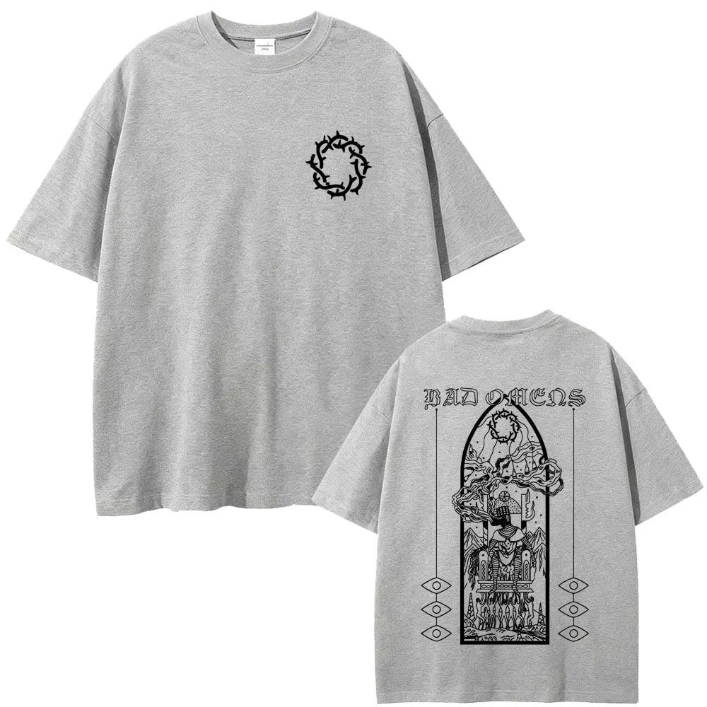 

Rock Band Bad Omens T Shirt Men Women Clothing Casual Vintage Oversized Tee Shirt Male Gothic Tshirts 3XL