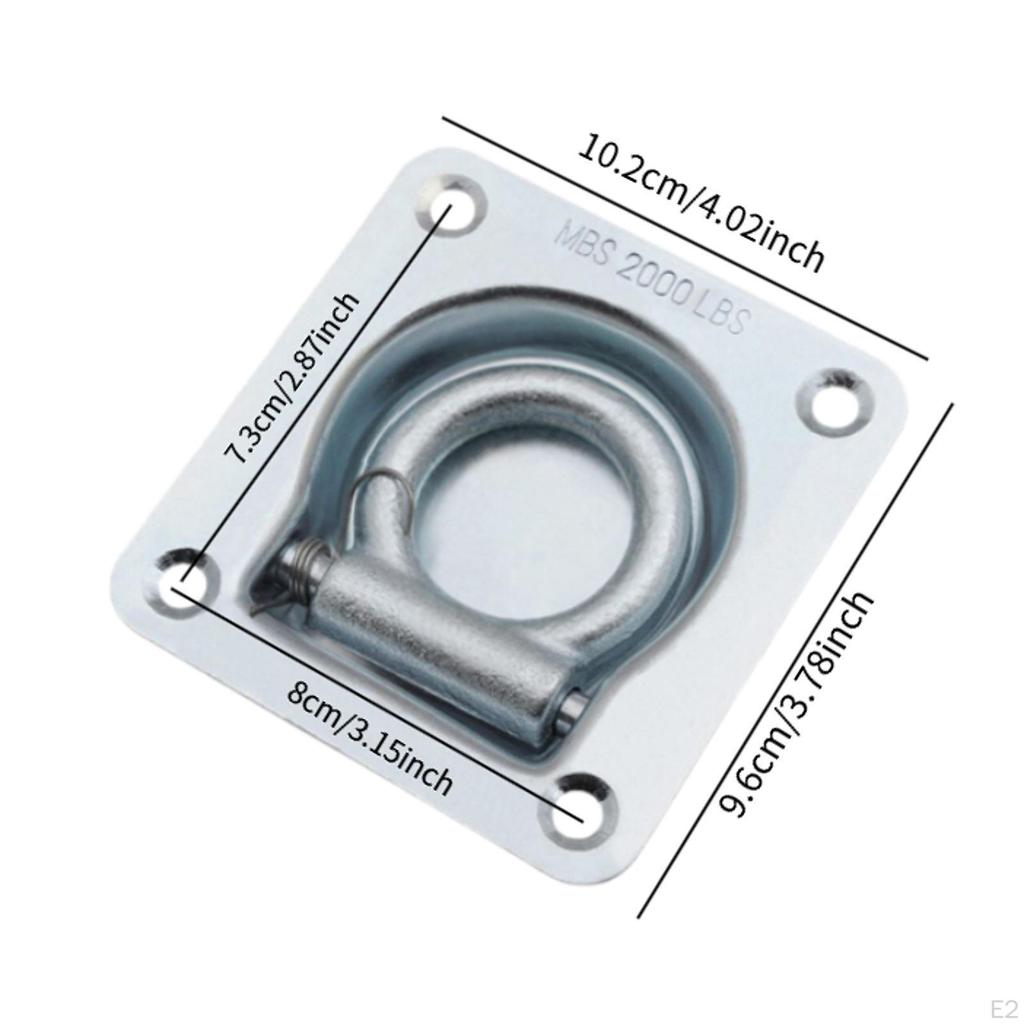 Versenkter D-Ring Zurrhaken Schlepptau Einfache Installation Versorgung Wiederverwendbar Metall Stabil