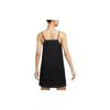 Nike Color-Block Contrast Stitching Sporty Casual Dress Women Dress Black DM6743-010
