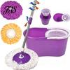Useful 360 Rotating Head Easy Magic Microfiber Spinning Floor Mop Bucket