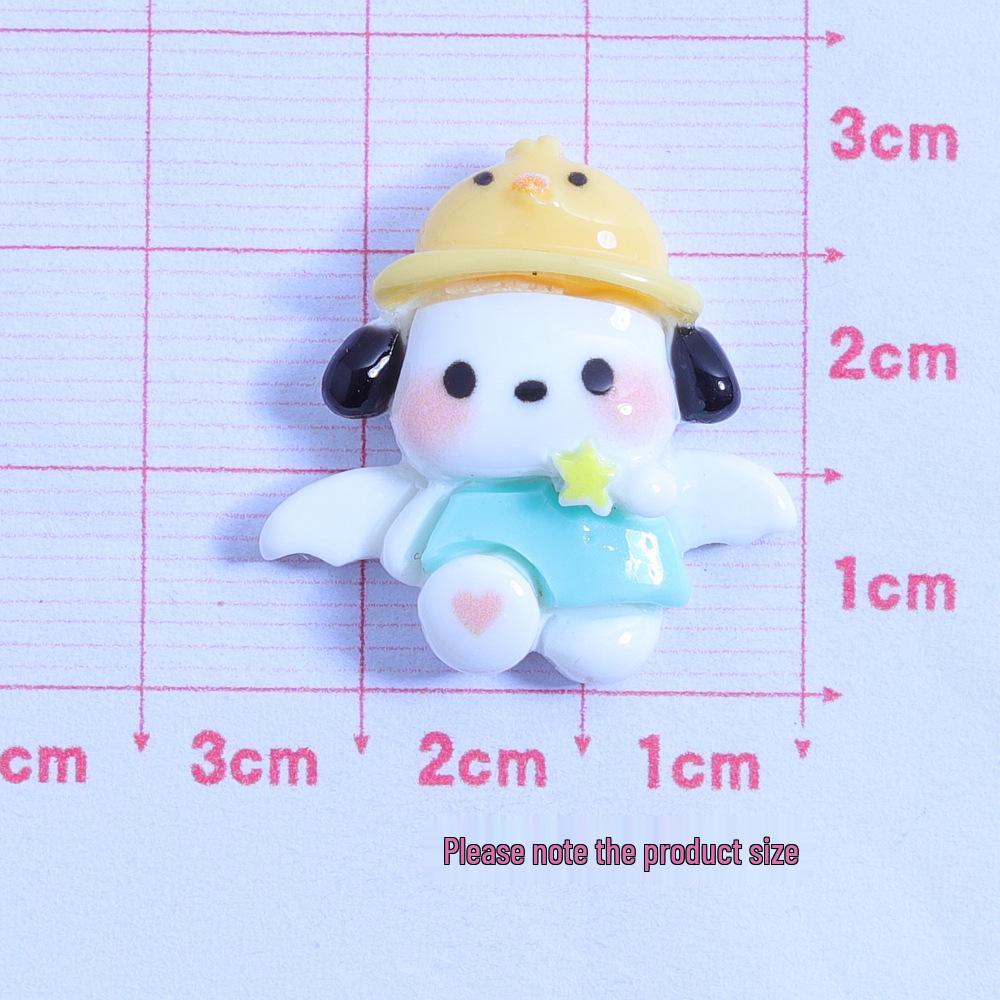 Cute Dog Wing Cartoon Resin Hair Clips – Handmade Ornaments  DIY Accessories