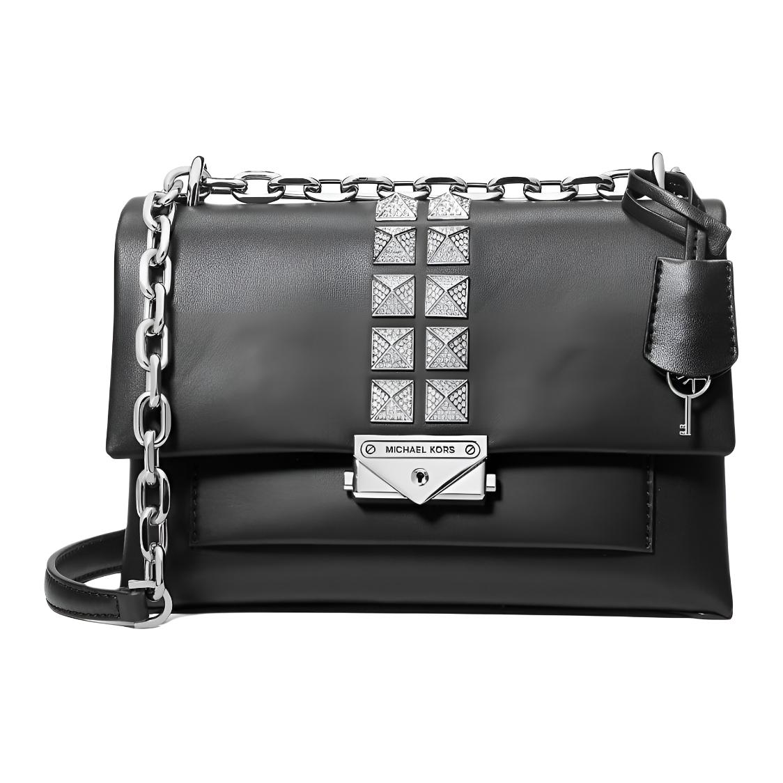 Michael Kors Mk Cece Classic Simple Studded Chain Shoulder Strap Pu Crossbody Bag Women bags Black 35H3S0EF8O-BLACK Basic Set BagDust Bag 23490₽