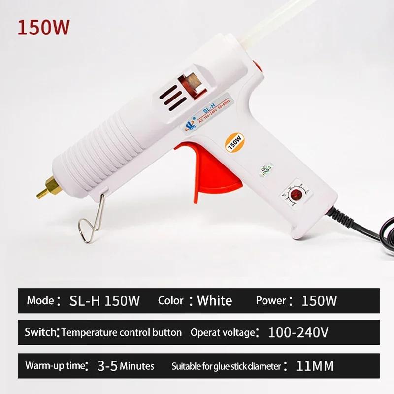 1 Pcs 80-150W Hot Melt Glue Gun - Adjustable High Temperature Heat Gun (AC110-240V) for 11mm Glue Sticks & Graft Repair