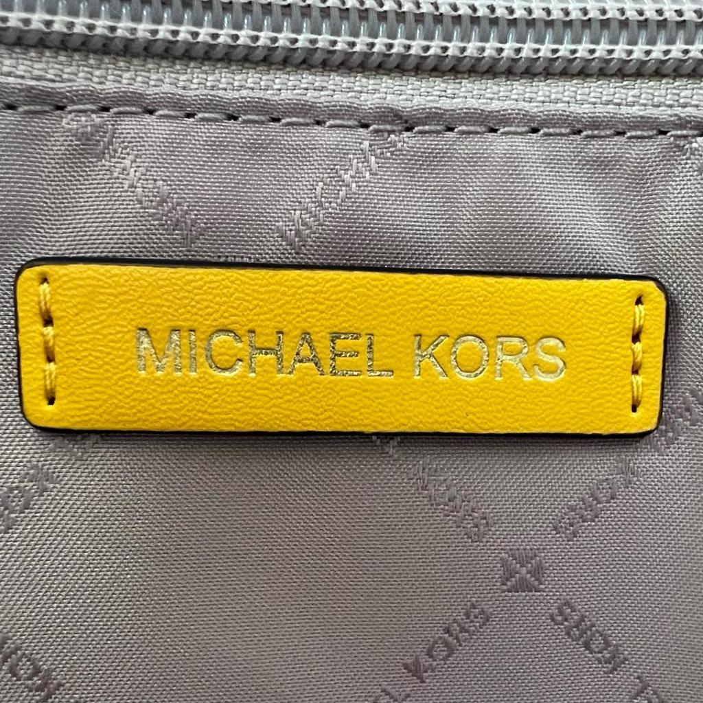 Michael Kors Shoulder Bag Handbag Cowhide Yellow Women Used