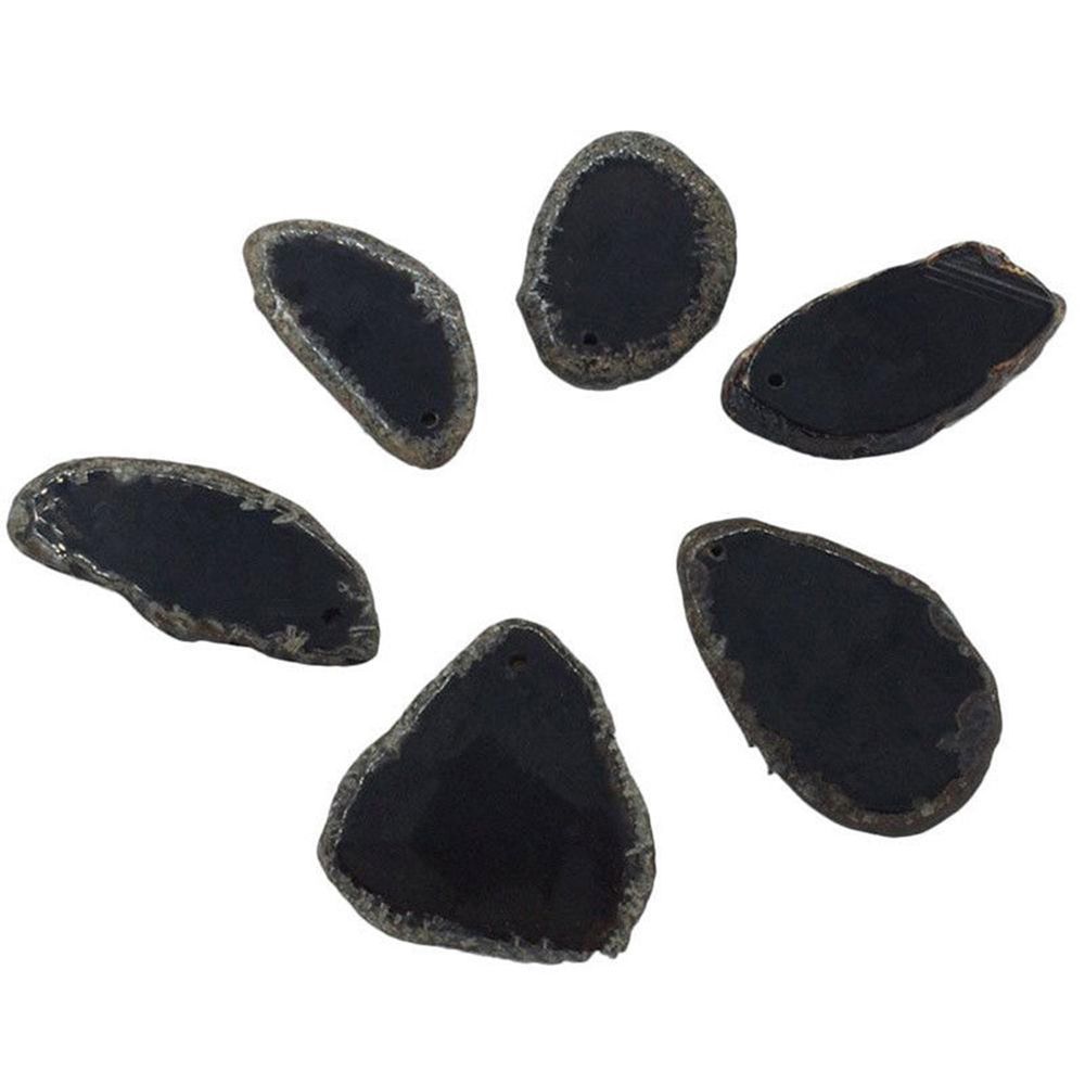 Polished Brazil Healing Slice Stone Quartz Pendant DIY Home Decoration Jewelry Accessories