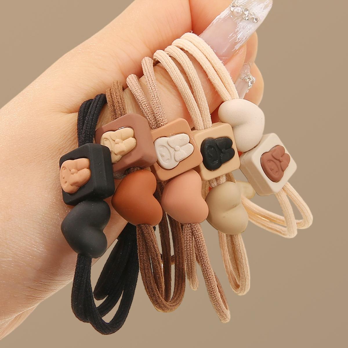 

10 шт./уп. Кольцо для волос Maillard, резинка для головы, высокая эластичность, прочность, простота, головной убор для девочки, резинка, повязка для волос, аксессуары для волос 03