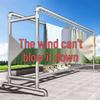 Windproof Outdoor Galvanized Steel Clothes Drying Rack with Thickened Pipes for Balcony