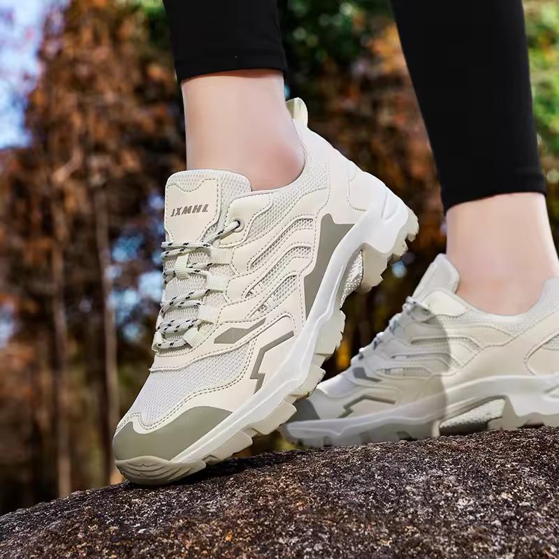 Women's Breathable Mesh Shoes Non-slip Sole Lightweight Outdoor Sneakers Men‘s Hiking Shoes