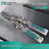 Multi-Function Electrician Pliers: Test Pen, Wire Splitter & Stripper, Crimping, Cutting, and Folding Tool.