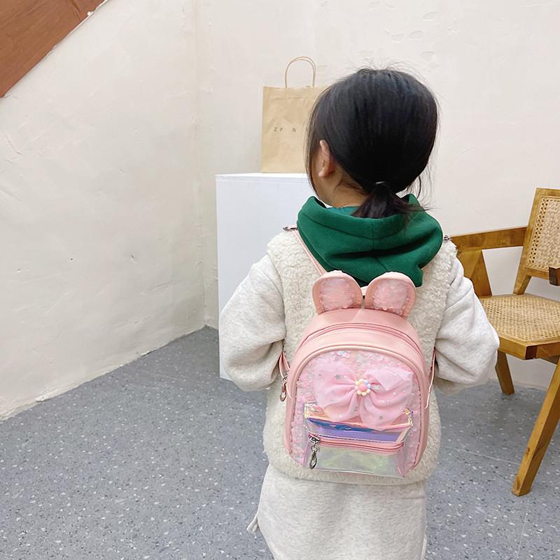 Adorable Korean Style Children's Backpack With Bow Design Perfect For School And Outings