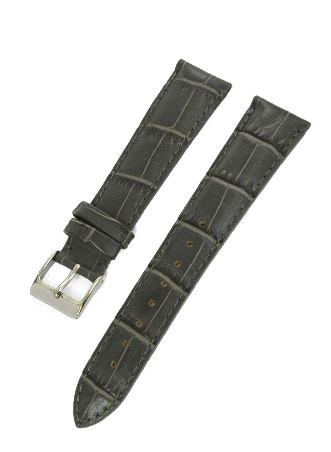 

CASSIS Calfskin Watch Strap V-Shape 19mm Gray with Replacement Tool UV443008091019M