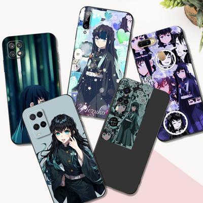 Schwarzes TPU-Gehäuse für OPPO A16 A16S A55 A94 F17 F19 Pro Reno 4 5 Lite 6 4G 5G Tokitou Muichirou