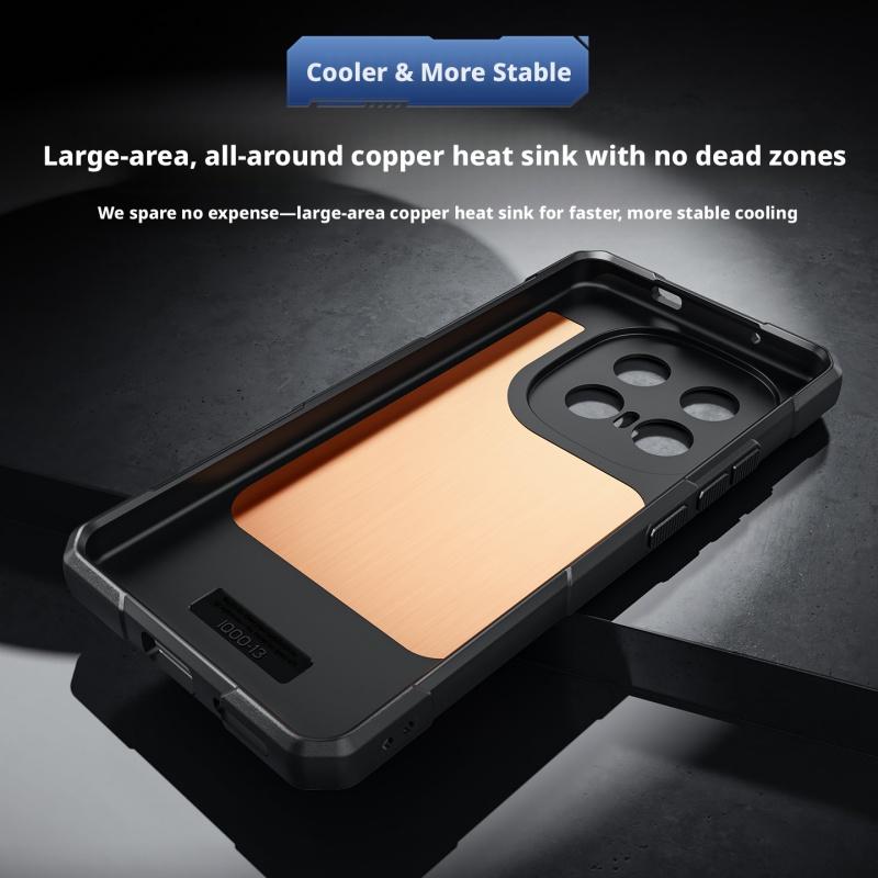 For Vivo iQOO 15 Ultra Case Lightweight Silicone Copper Heat Sink Refreshing Grip Game Phone Case Cover