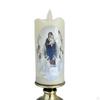 Candle Lamp Pillar Light Prayer Waterproof LED, LED Tea Lights Artificial for Porch