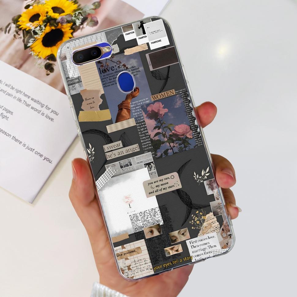 Silikon-Handyhülle für OPPO A5S Hülle AX5s CPH1909 Weiche TPU-Rückseite Für Oppo A7 AX7 CPH1901 CPH1903 Hüllen Capa Coque Fundas