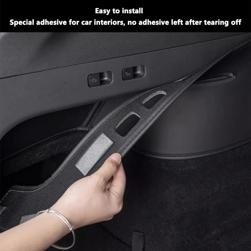 For Tesla Model Y Rear Trunk Both Side Guards Pad PU Leather Trunk Surface Corner Protective Cover Cargo Liner Anti Dirty Pads