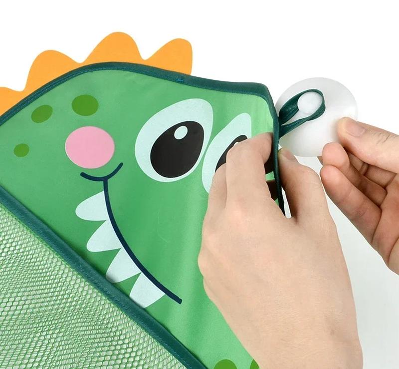 Organizer Kids Tidy Storage Suction Bathroom Bathtub Toys Hanging Bag Dinosaur Animal Baby Bath Toys Basket Mesh Bag Water Toys