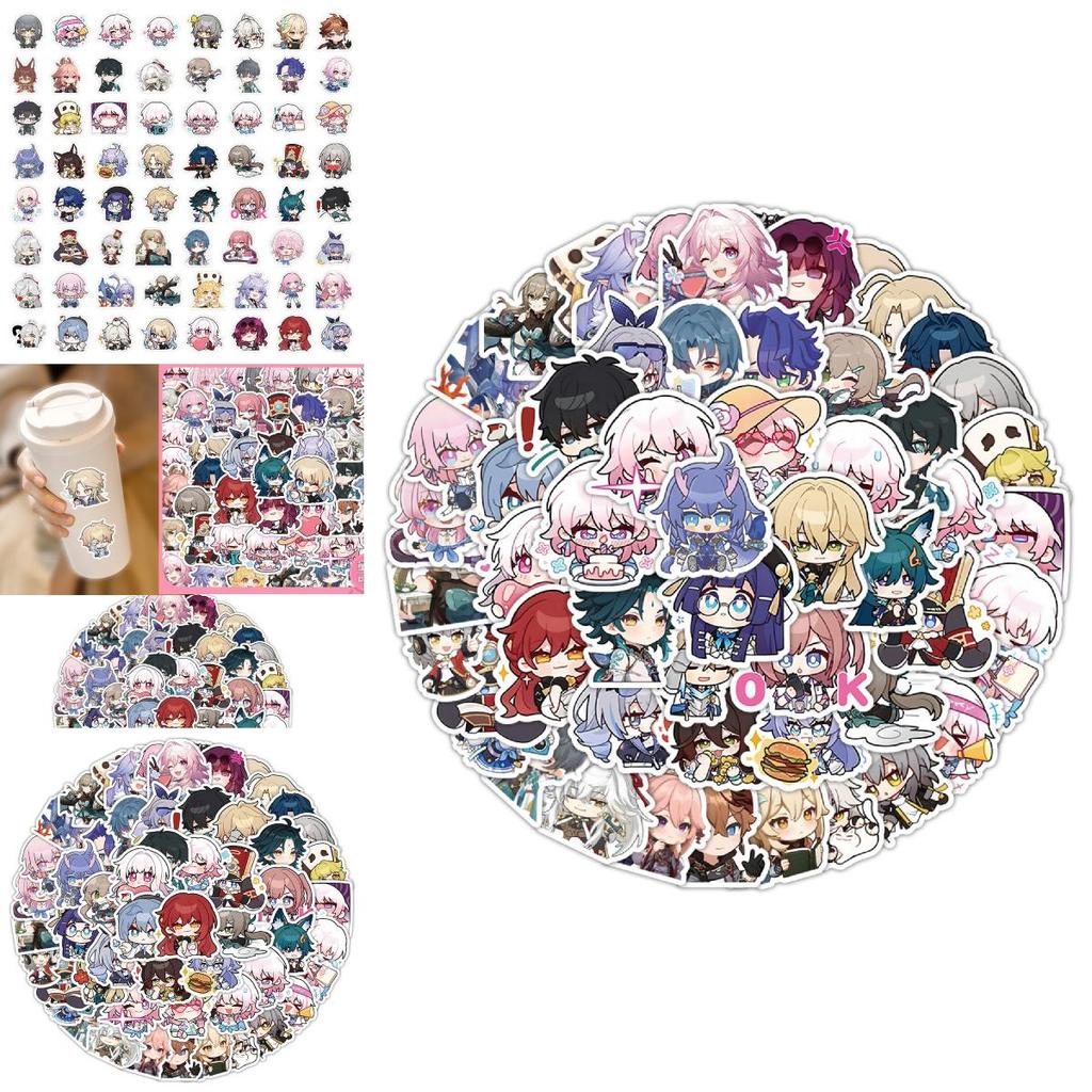 Cute Q-version Characters From Honkai Impact 3 60 High-definition Waterproof Stickers For Scrapbooking And Notebook Decoration