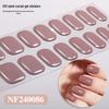 Zhengxiang Japanese Style UV Gel Nail Stickers - Solid Color, Semi-Cured, Popular Light Curing Design